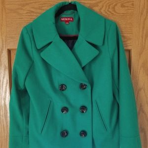 Green Pea Coat Sz L